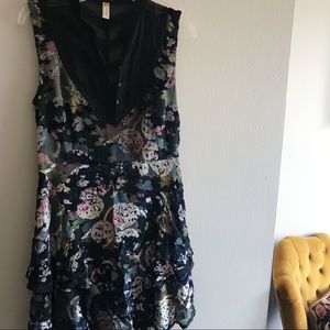 Flouncy, floral, Free People, dress